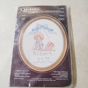 Robert Counted Cross Stitch Charmin Kit #40-100 blue baby Robert